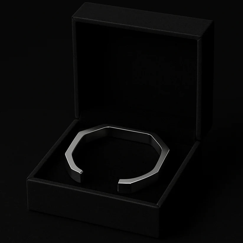 Titan Hex™ Stainless Steel Bracelet – Bold & Modern Design