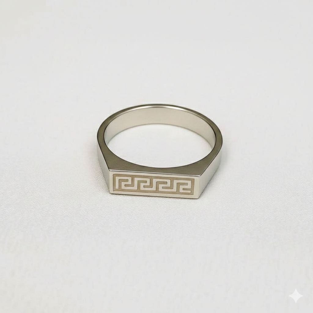 Silver Greek Ring-316L