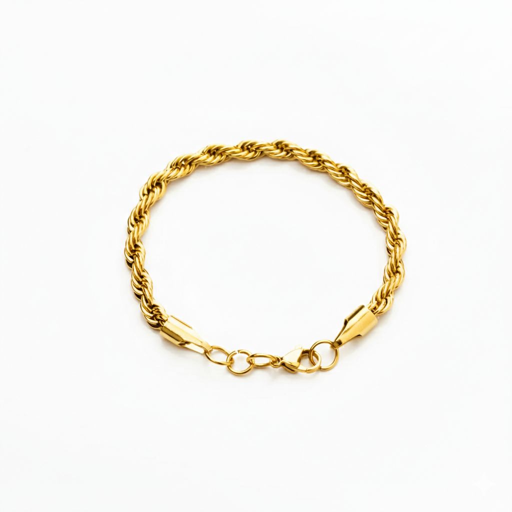 POPE BRACELET 5MM ( GOLD )