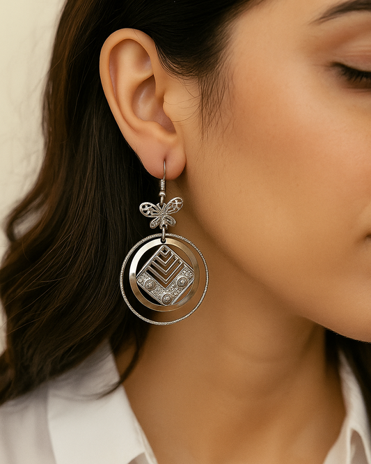 ✨ Butterfly Hoop Elegance Earrings