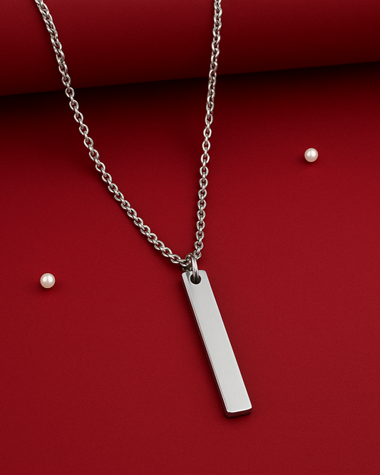 Minimalist Bar Pendant Necklace
