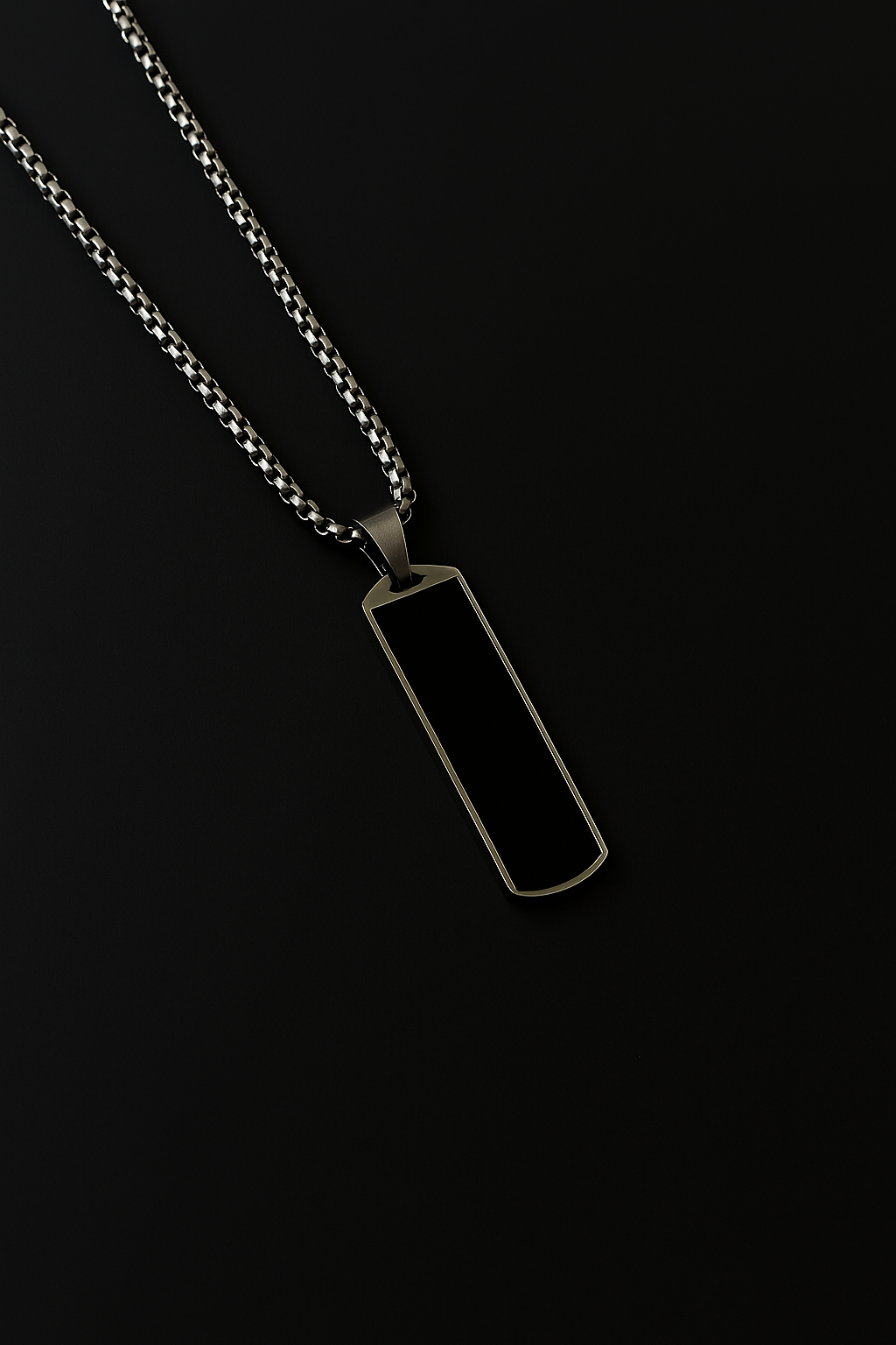 Box Chain Pendant Necklace
