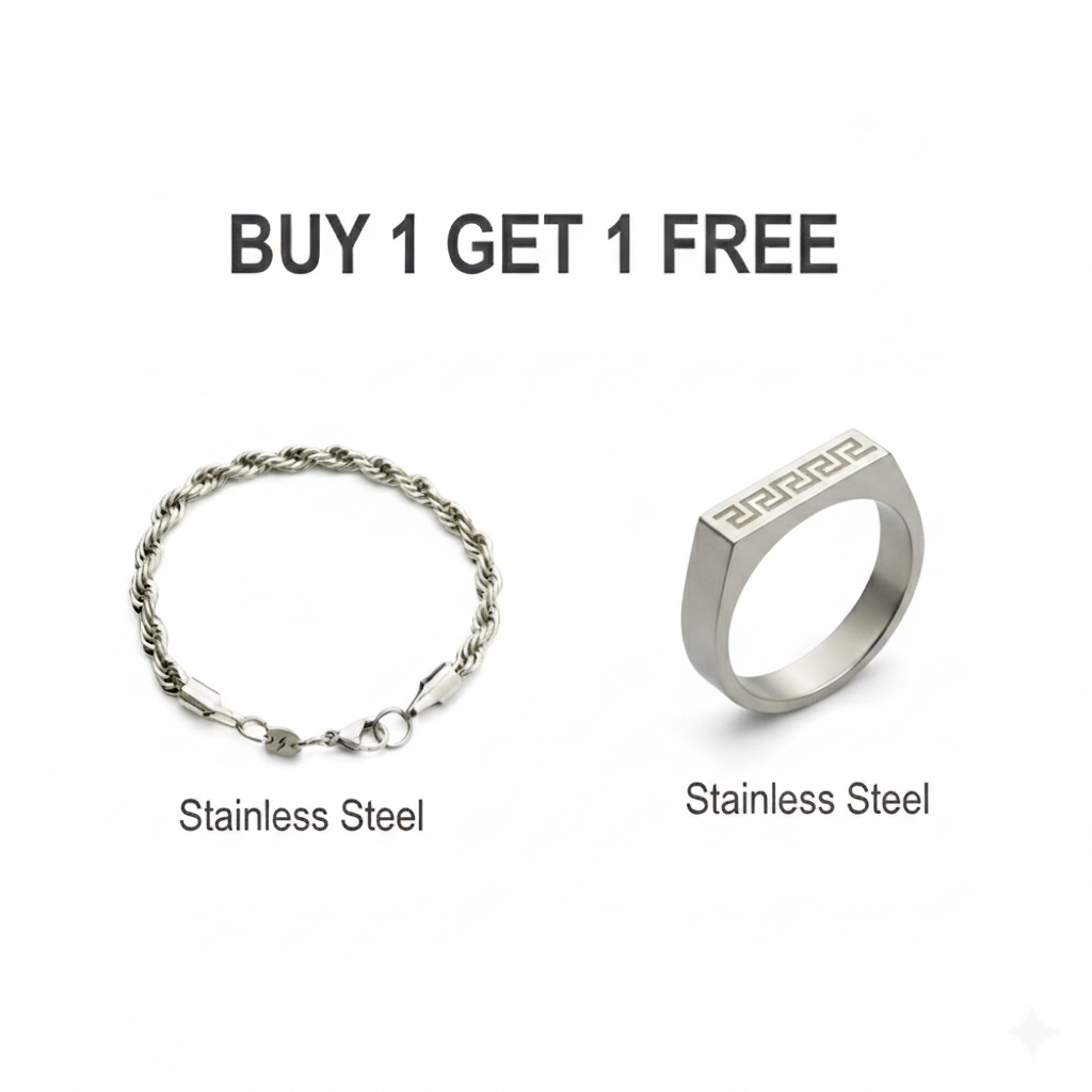 ROP SILVER + HEXA RING SILVER