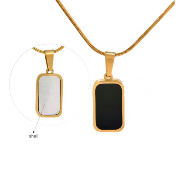 Painted Rectangel Pendant