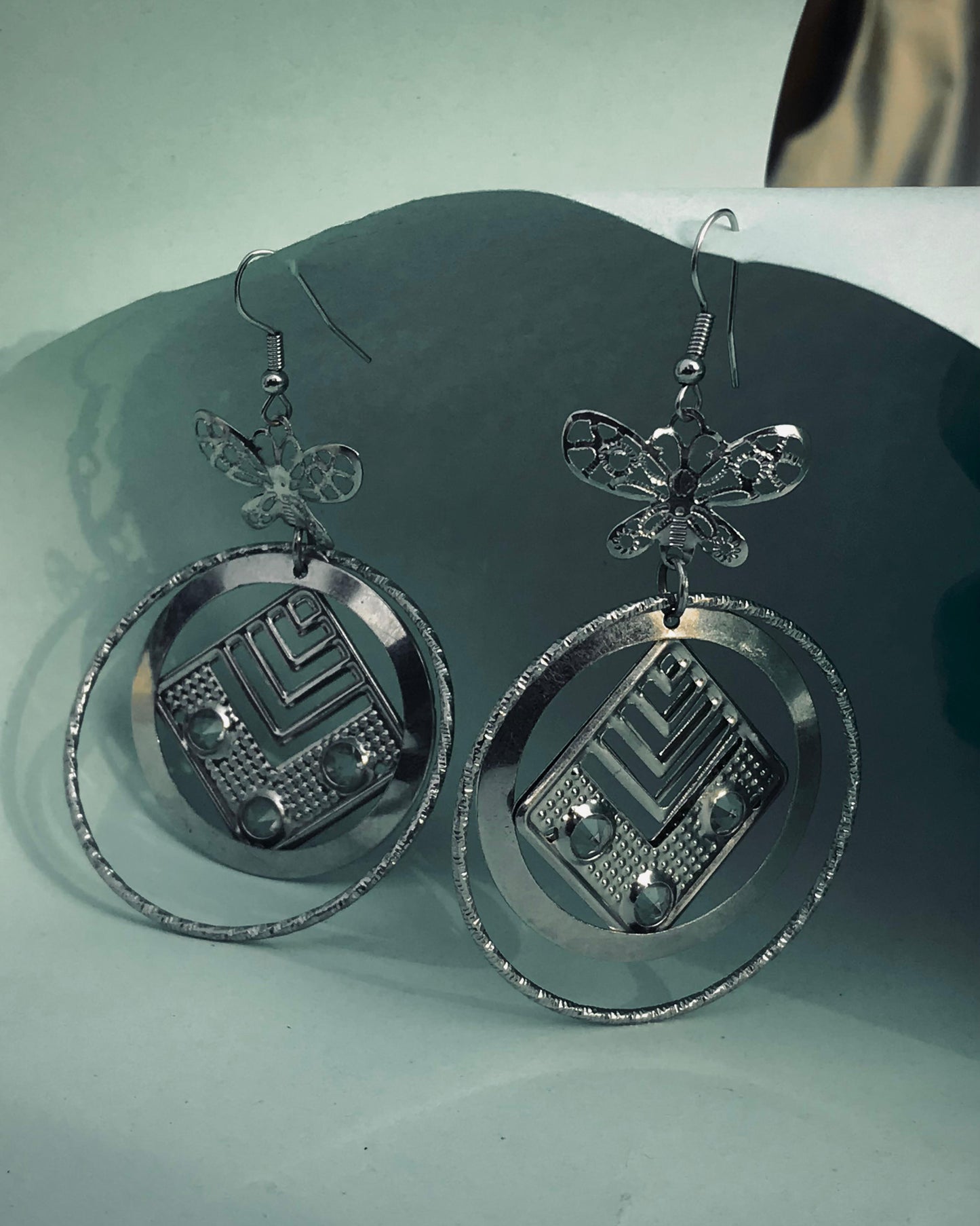 ✨ Butterfly Hoop Elegance Earrings