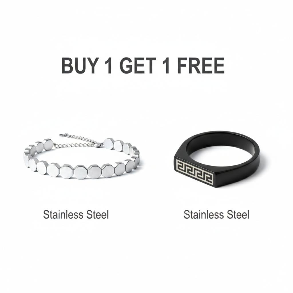 Obsidian Stone SILVER + HEXA Black