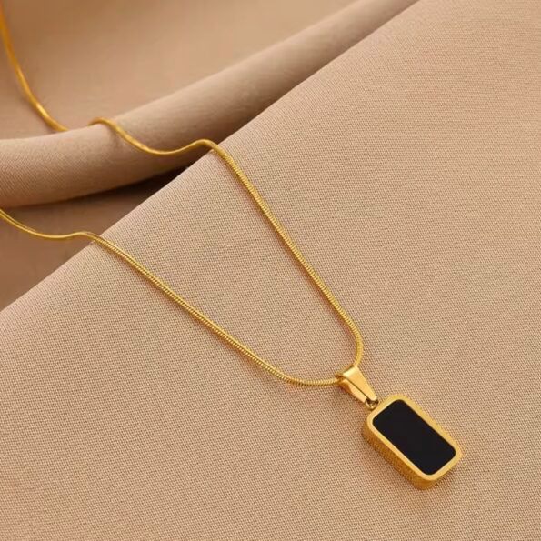 Painted Rectangel Pendant