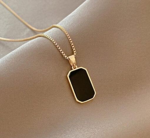 Painted Rectangel Pendant