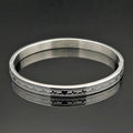 ECG/Heartbeat Line Bangle Bracelet