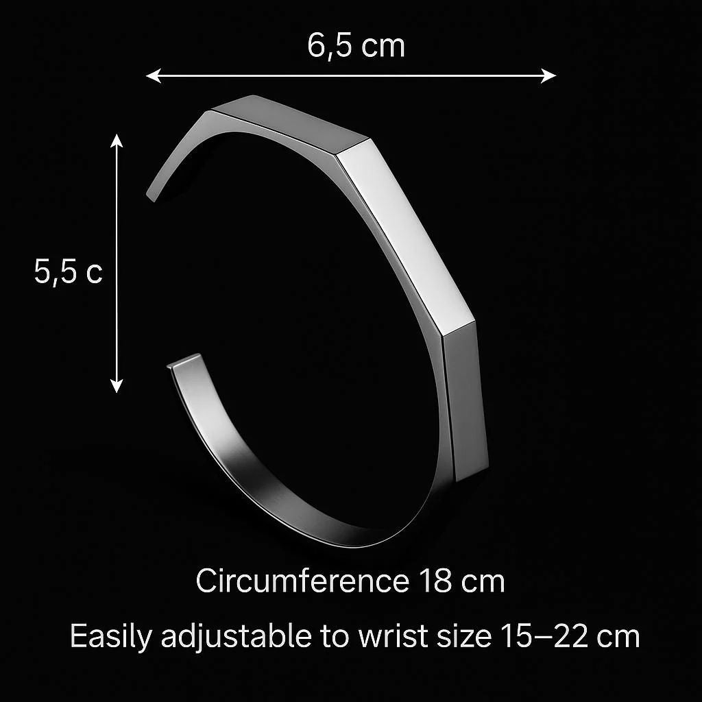 Hexagonal Stainless Steel Bracelet