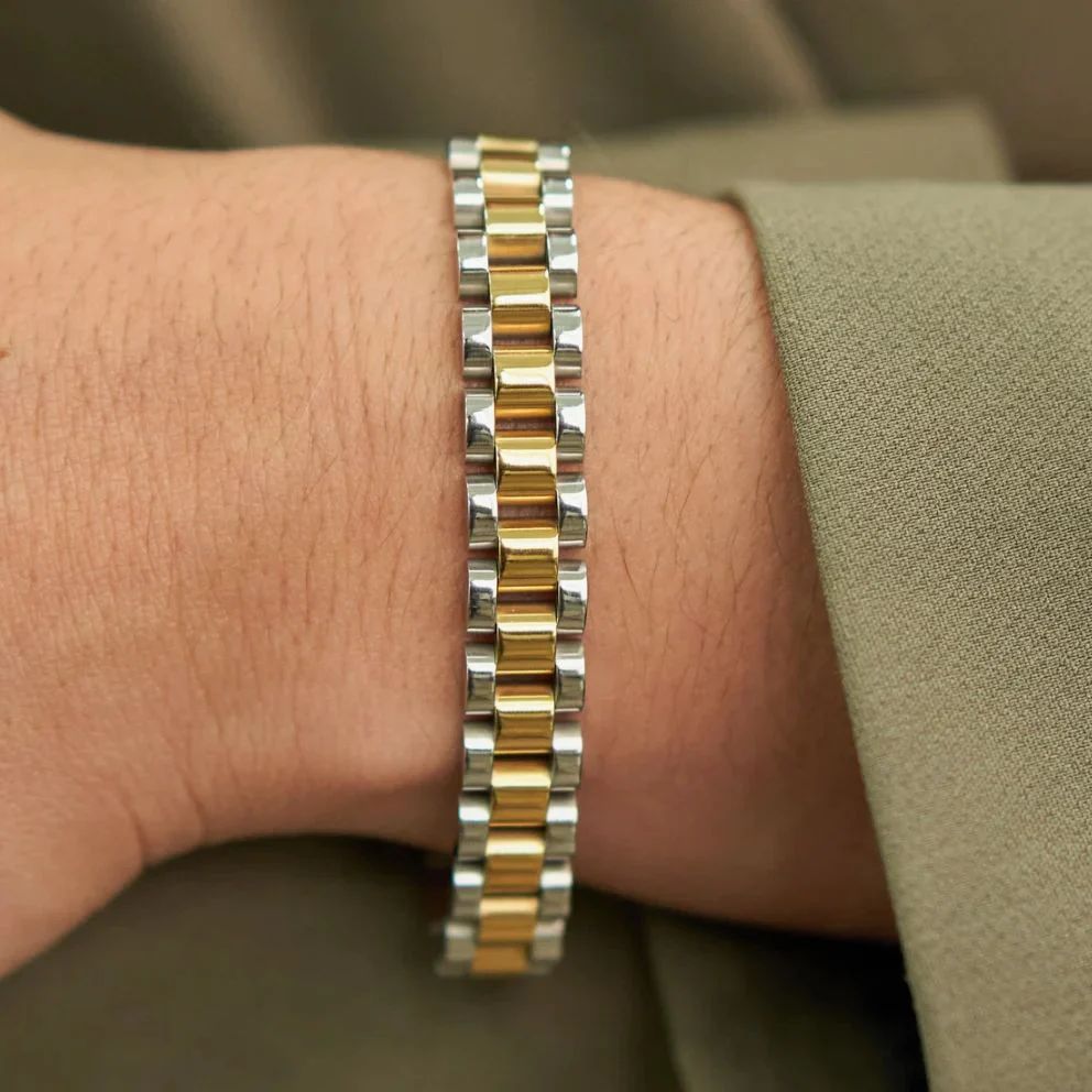 Rolex Gold & Silver Watch Band Bracelet