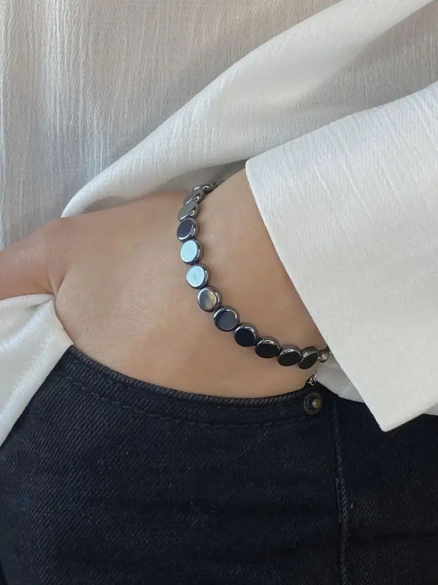 Obsidian Stone SILVER + HEXA Black